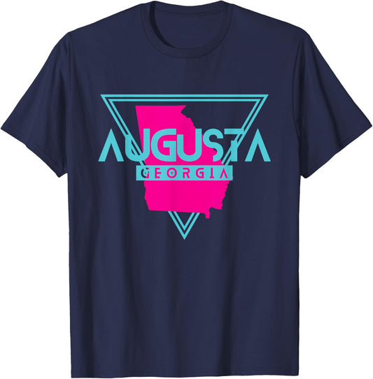 Augusta Georgia T Shirt Triangle GA Souvenirs T-Shirt - T-Shirt | Navy
