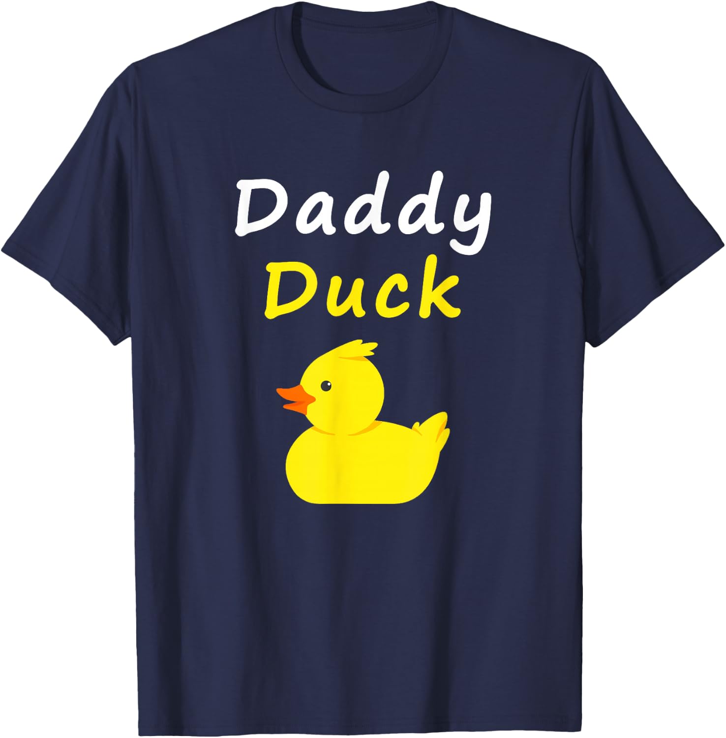 Daddy Duck Rubber Duck Dad T-Shirt - T-Shirt | Navy