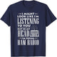 Amateur Radio Funny Vintage Hobby Ham Operators Gift T-Shirt - T-Shirt | Navy