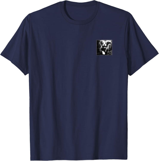 Dogs are My Favorite People (Cute Dog Graphic) (Back Print) T-Shirt - T-Shirt | Navy