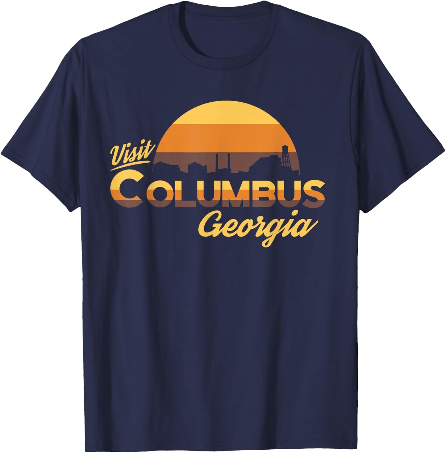 Visit Columbus Georgia T-Shirt - T-Shirt | Navy