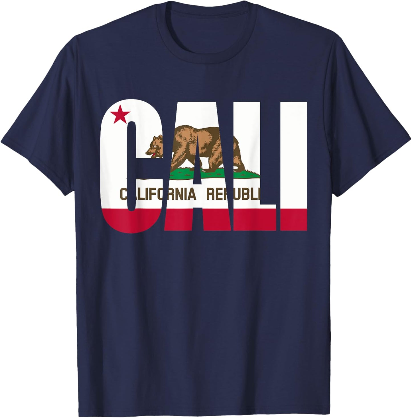 Republic of California State Flag T-Shirt - T-Shirt | Navy