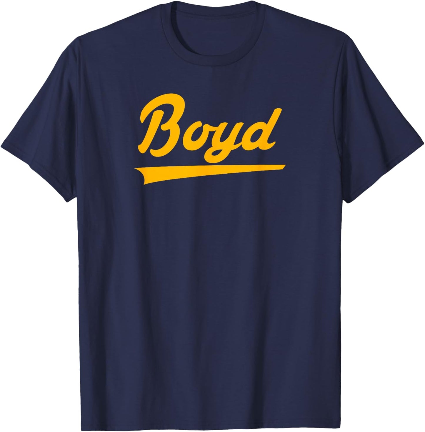 Boyd High School Vintage Swoosh T-Shirt - T-Shirt | Navy