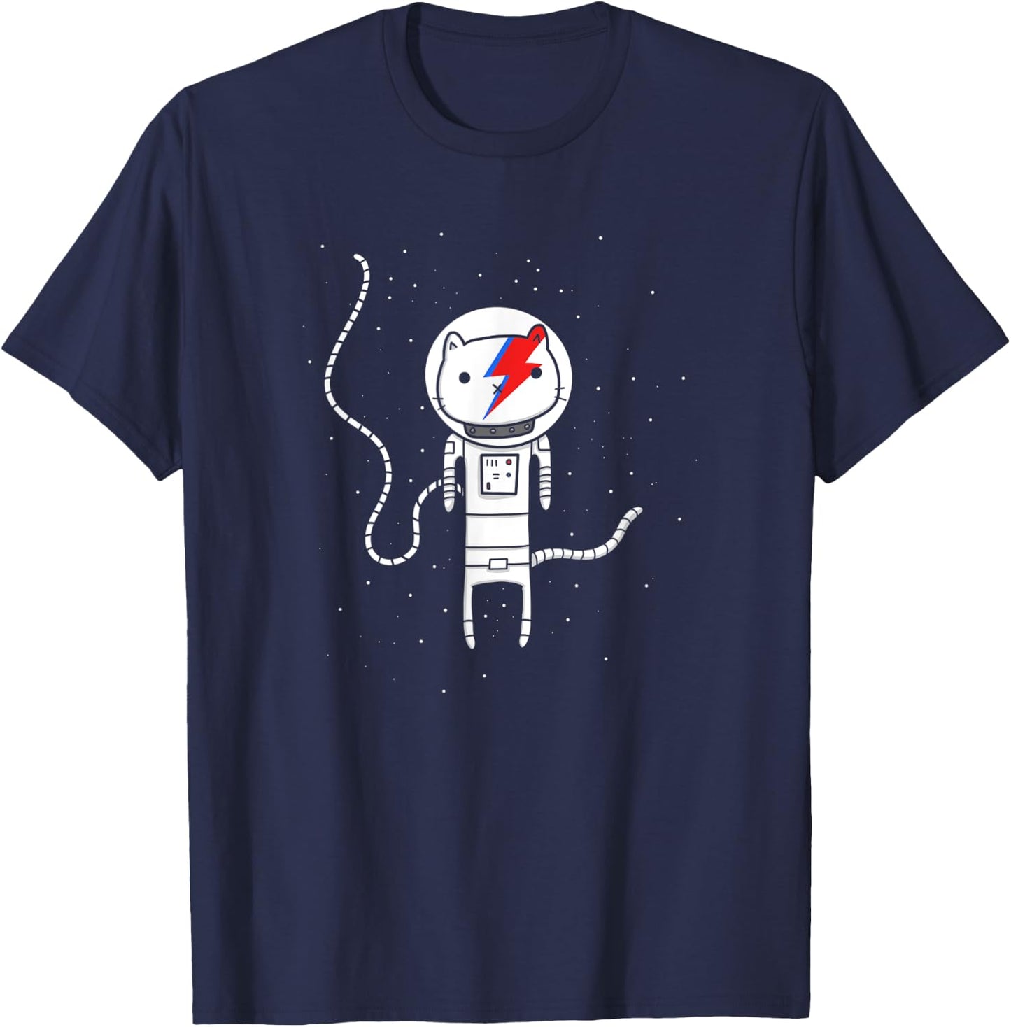 Vaporwave | Major Tom Cat Men Women Kids T-Shirt - T-Shirt | Navy