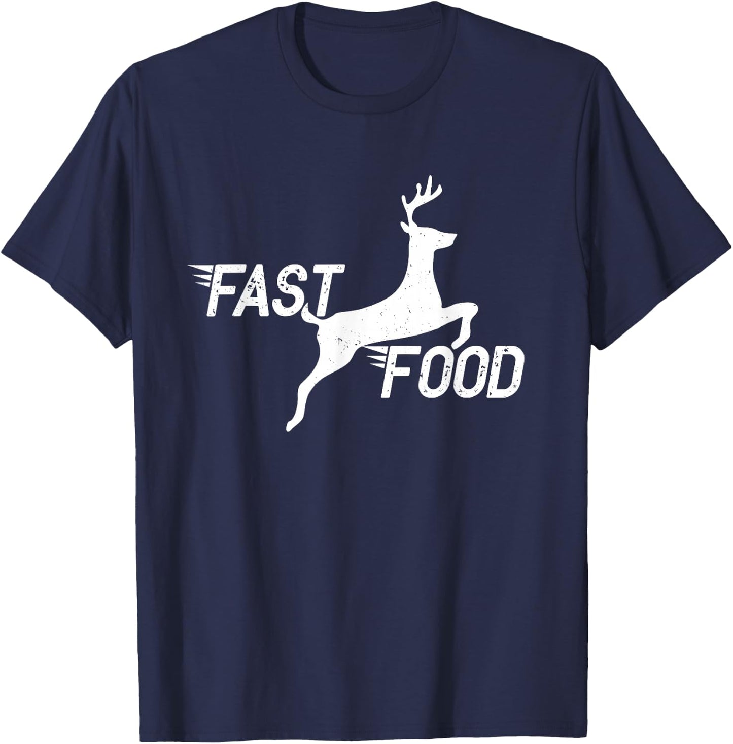 Deer Hunting Shirts & Funny Hunter Gifts Men's Black Classic Fit Short Sleeve Small T-Shirt - T-Shirt | Navy