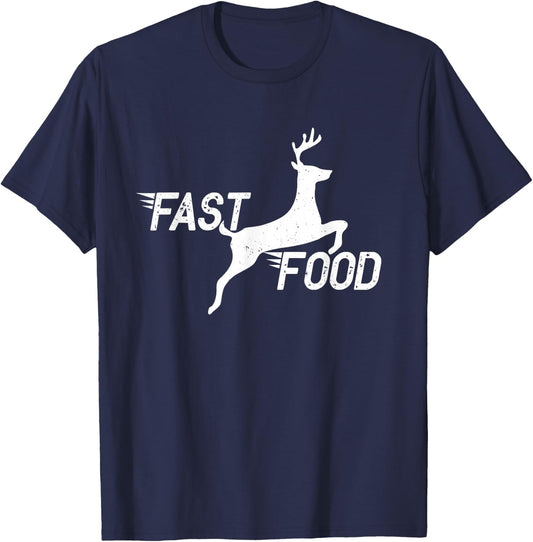 Deer Hunting Shirts & Funny Hunter Gifts Men's Black Classic Fit Short Sleeve Small T-Shirt - T-Shirt | Navy