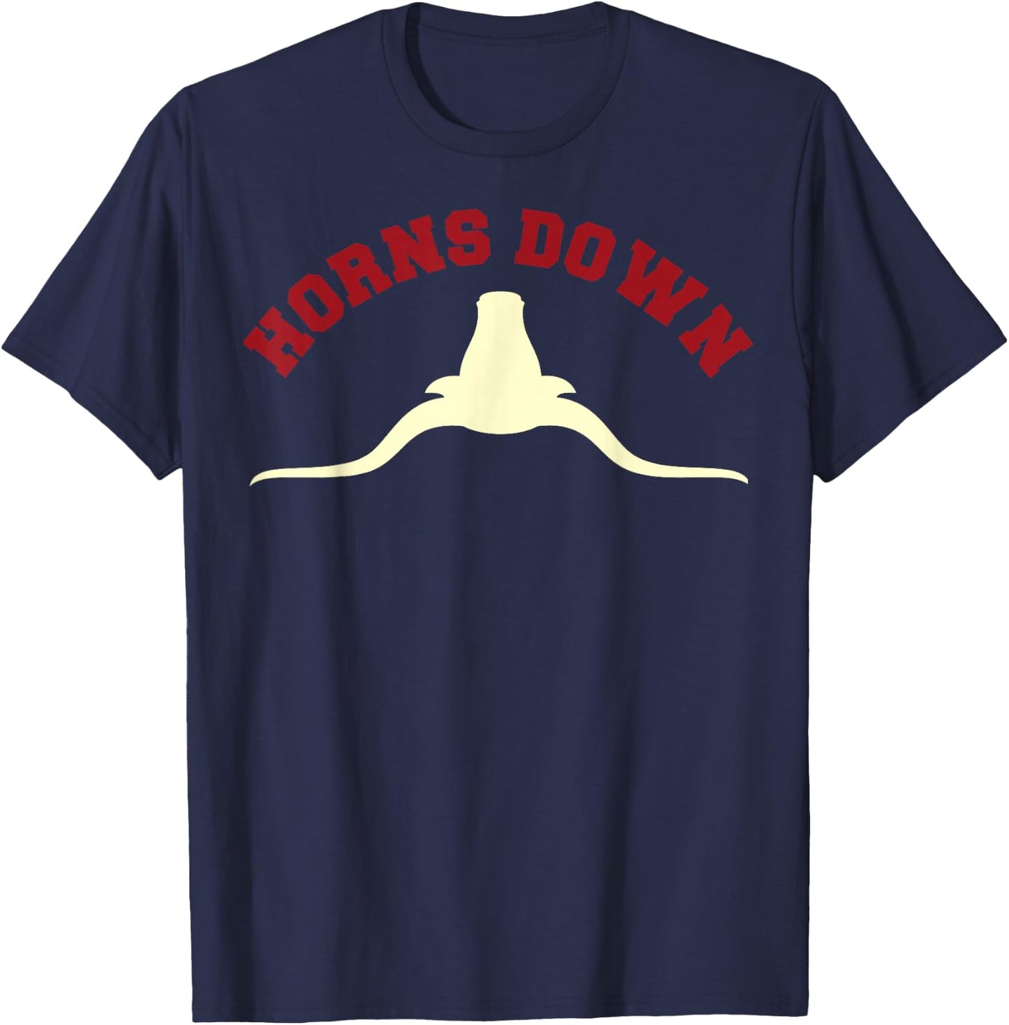 Horns Down Shirt Horns Down Texas Tuck Fexas Shirt T-Shirt - T-Shirt | Navy