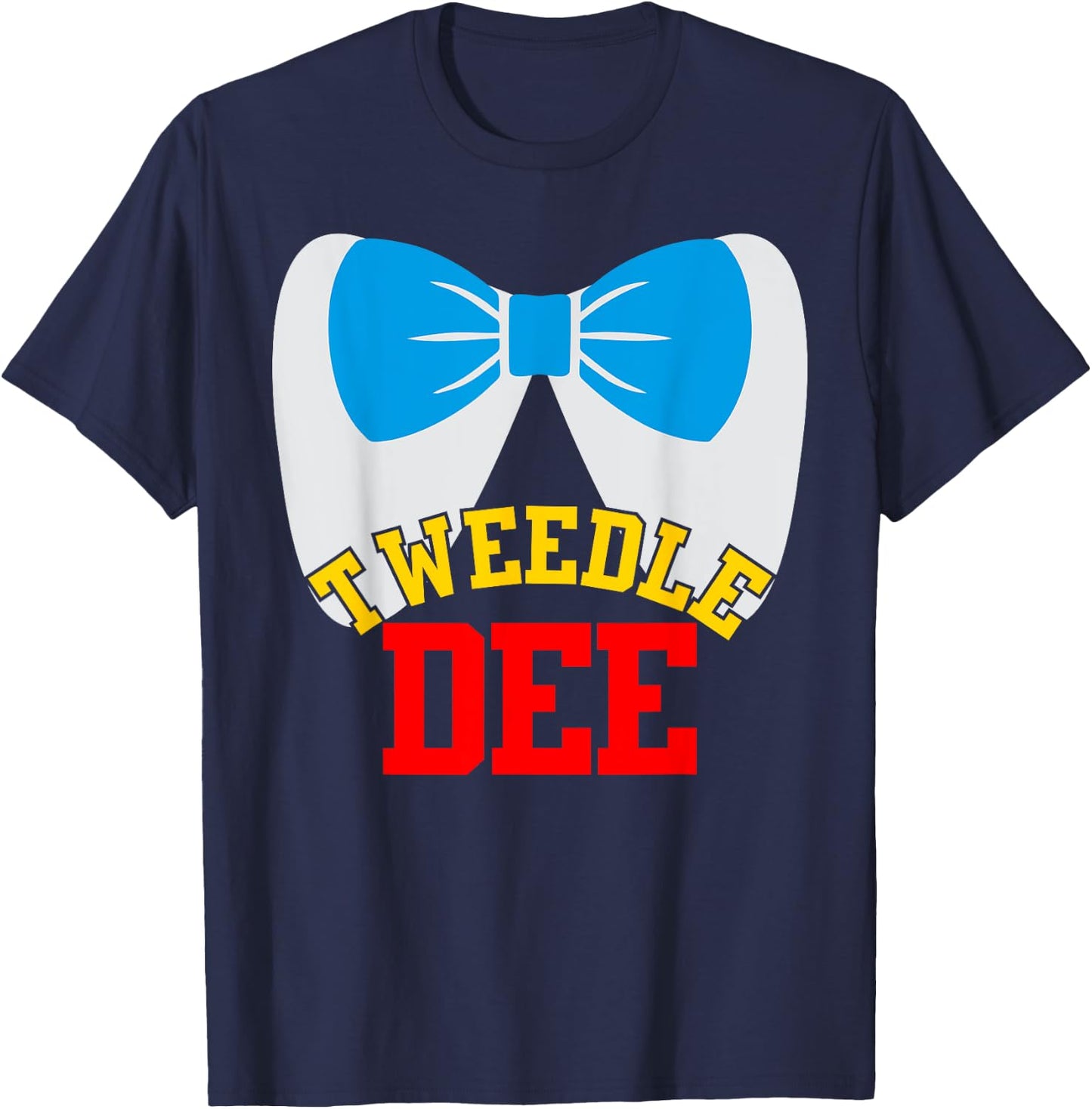 Tweedle Dee Dum funny matching halloween costume for couples T-Shirt - T-Shirt | Navy