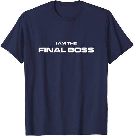 I Am The Final Boss - MMA Kickboxing Fighter T-Shirt - T-Shirt | Navy