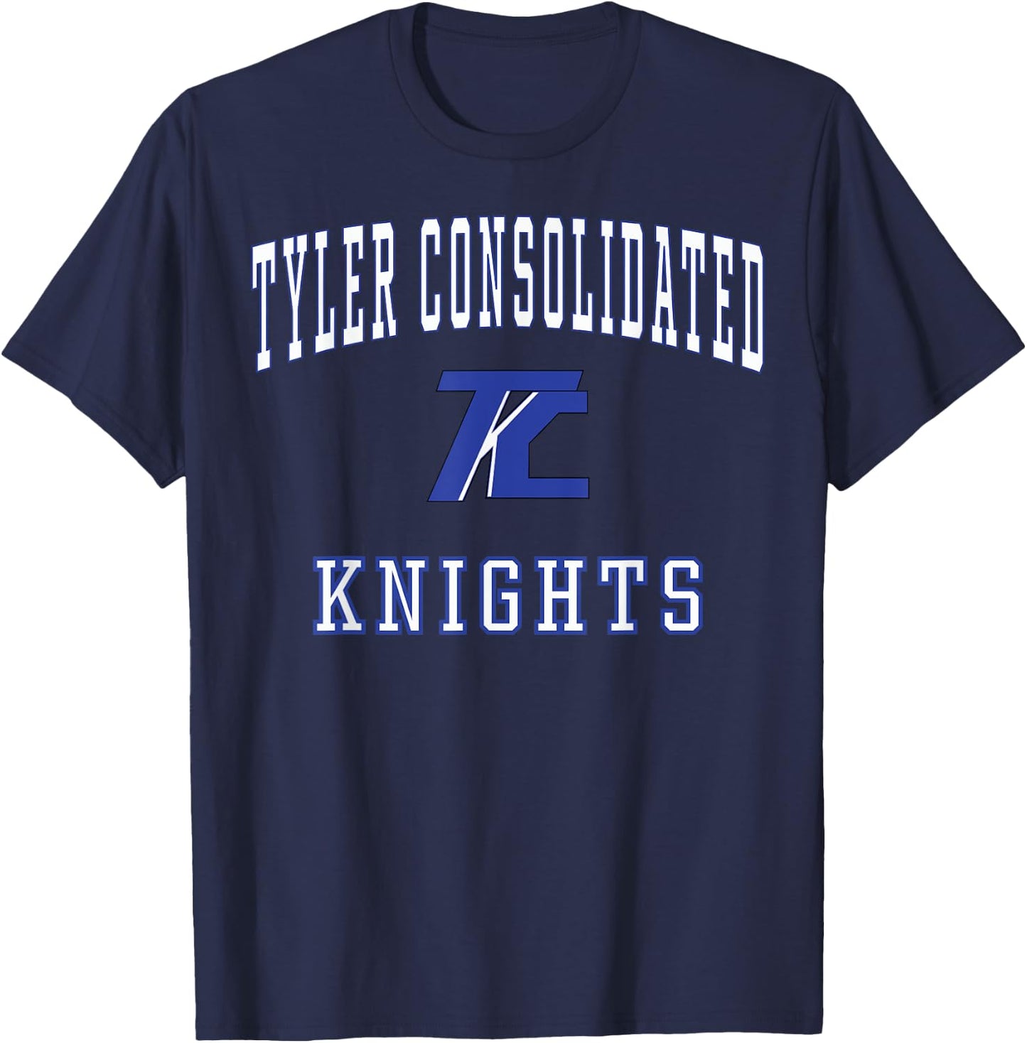 Tyler Consolidated High School Silver Knights C1 T-Shirt - T-Shirt | Navy