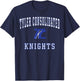 Tyler Consolidated High School Silver Knights C1 T-Shirt - T-Shirt | Navy