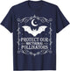 Protect Our Nocturnal Pollinators Bat Lover Halloween T-Shirt - T-Shirt | Navy