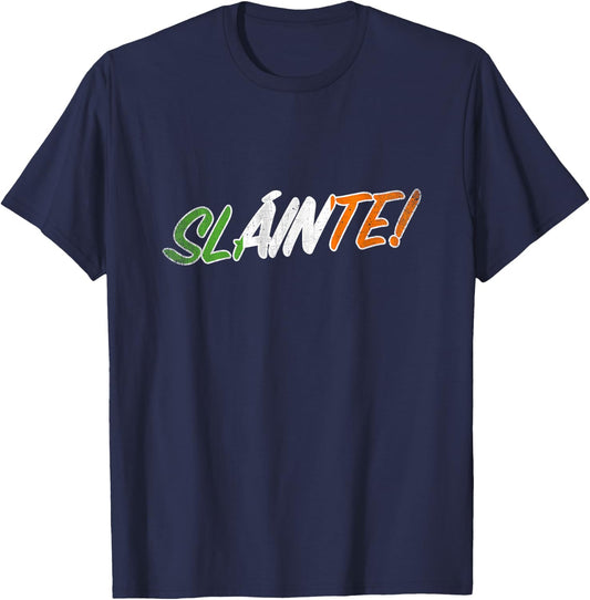 Irish Slainte T Shirt T-Shirt - T-Shirt | Navy