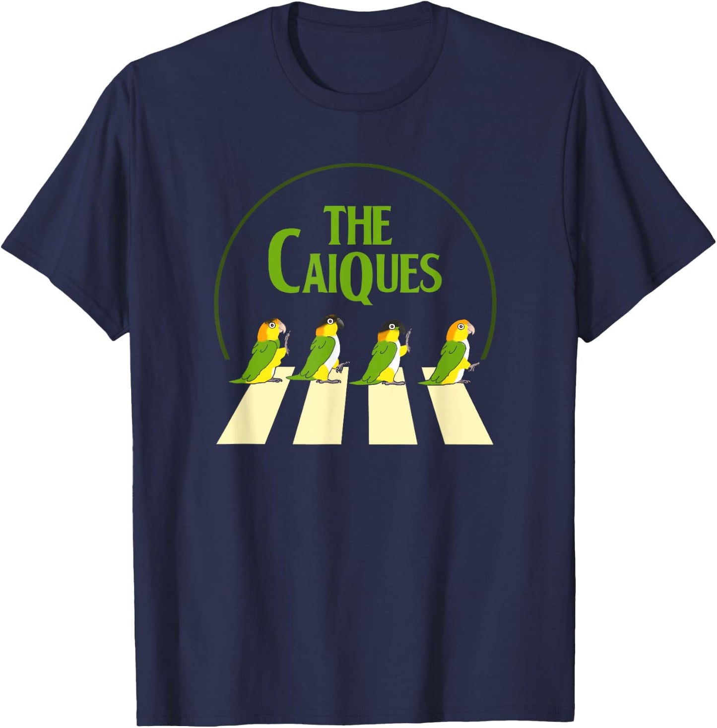 Funny Birb Parrot Pet Doodle Parody, The Caiques T-Shirt - T-Shirt | Navy
