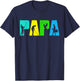 Retro Golfing Papa Golfer Shirt. Golf Gifts For Fathers Day T-Shirt - T-Shirt | Navy