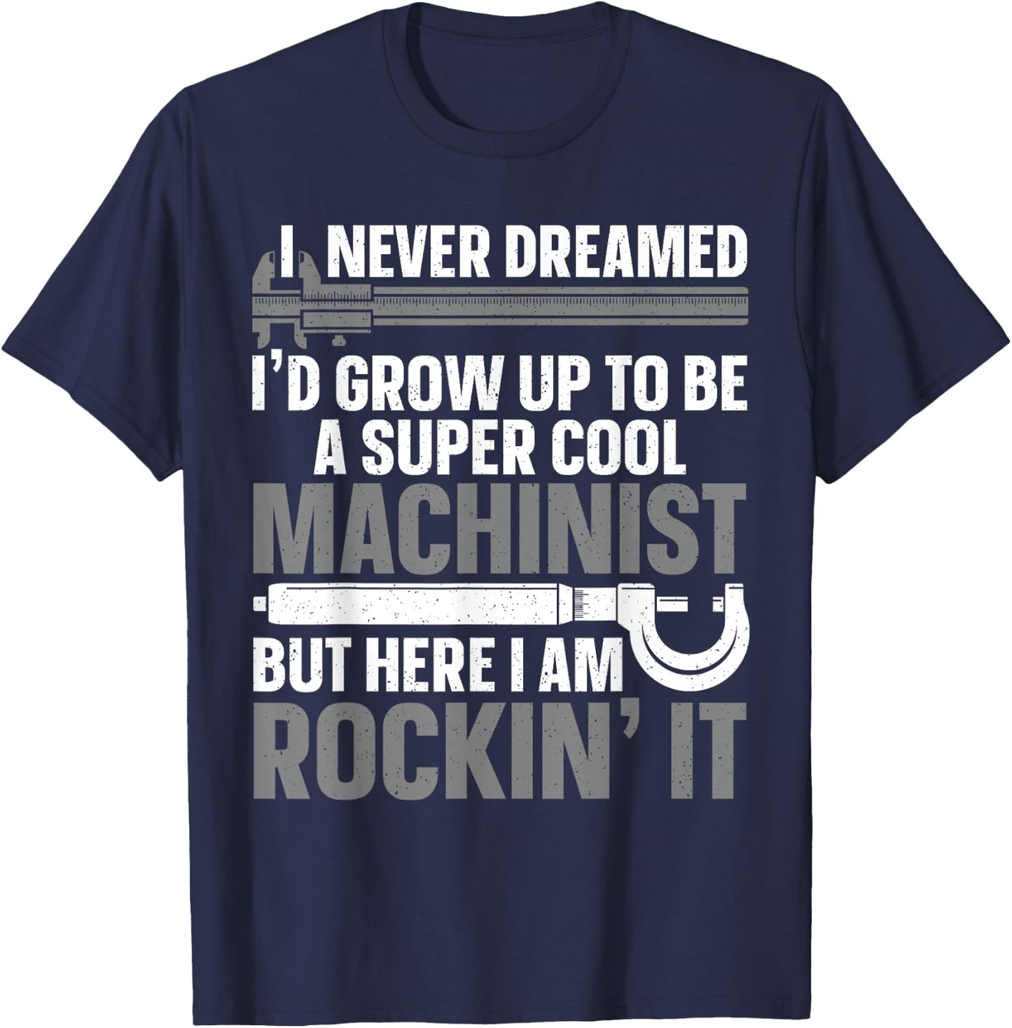 Cool Machinist Design Women Machining CNC Machinist T-Shirt - T-Shirt | Navy
