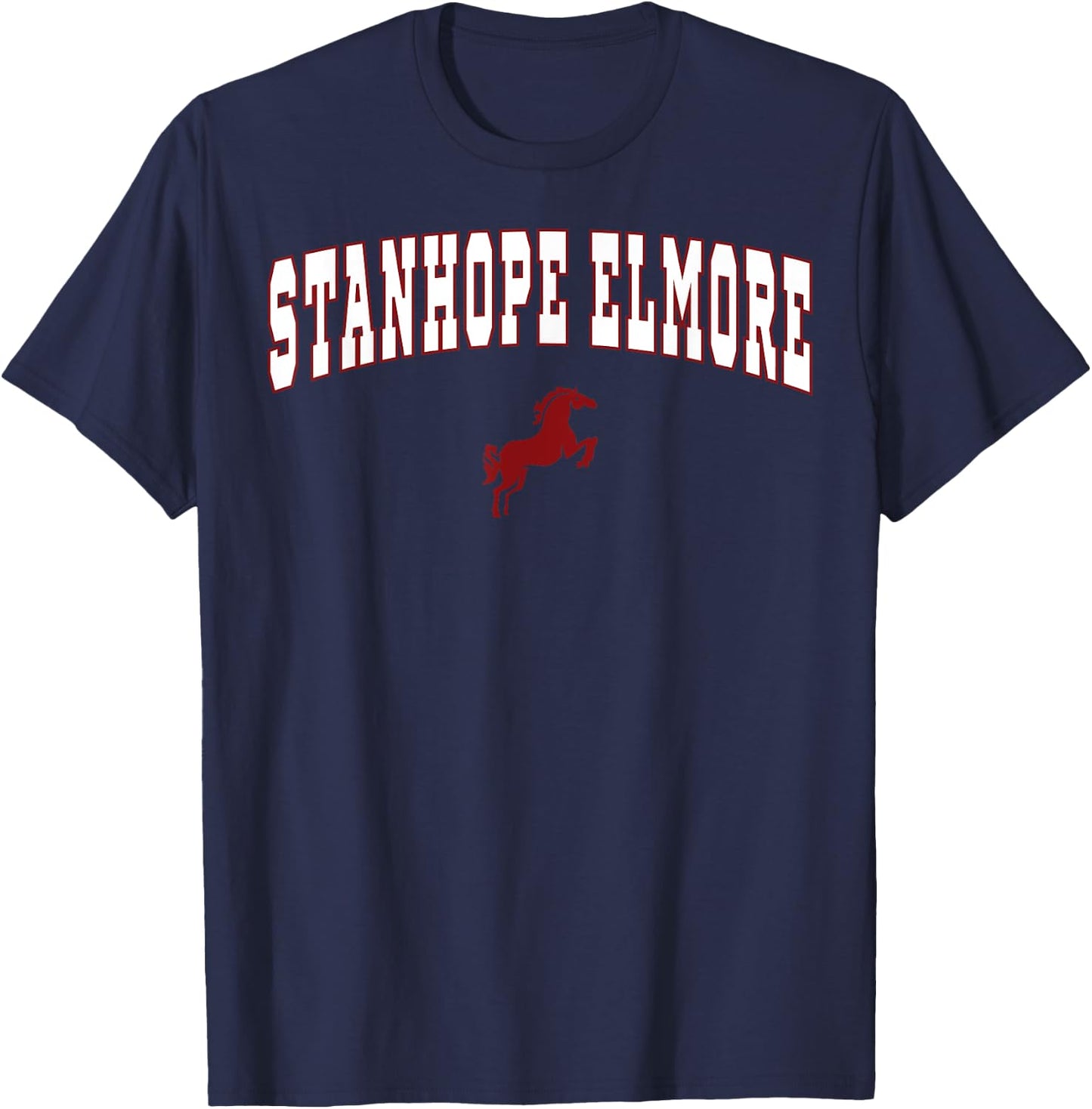 Stanhope Elmore High School Mustangs C2 T-Shirt - T-Shirt | Navy