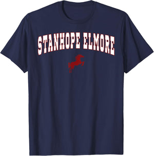 Stanhope Elmore High School Mustangs C2 T-Shirt - T-Shirt | Navy