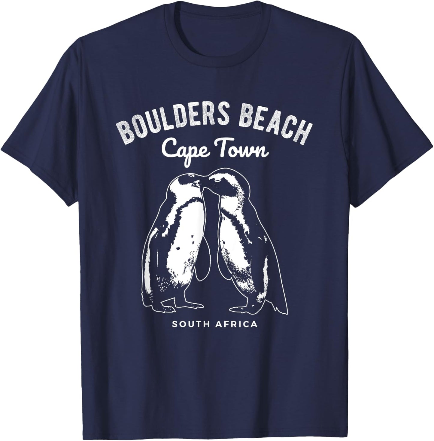 Cape Town South Africa Boulders Beach Penguin T-Shirt - T-Shirt | Navy