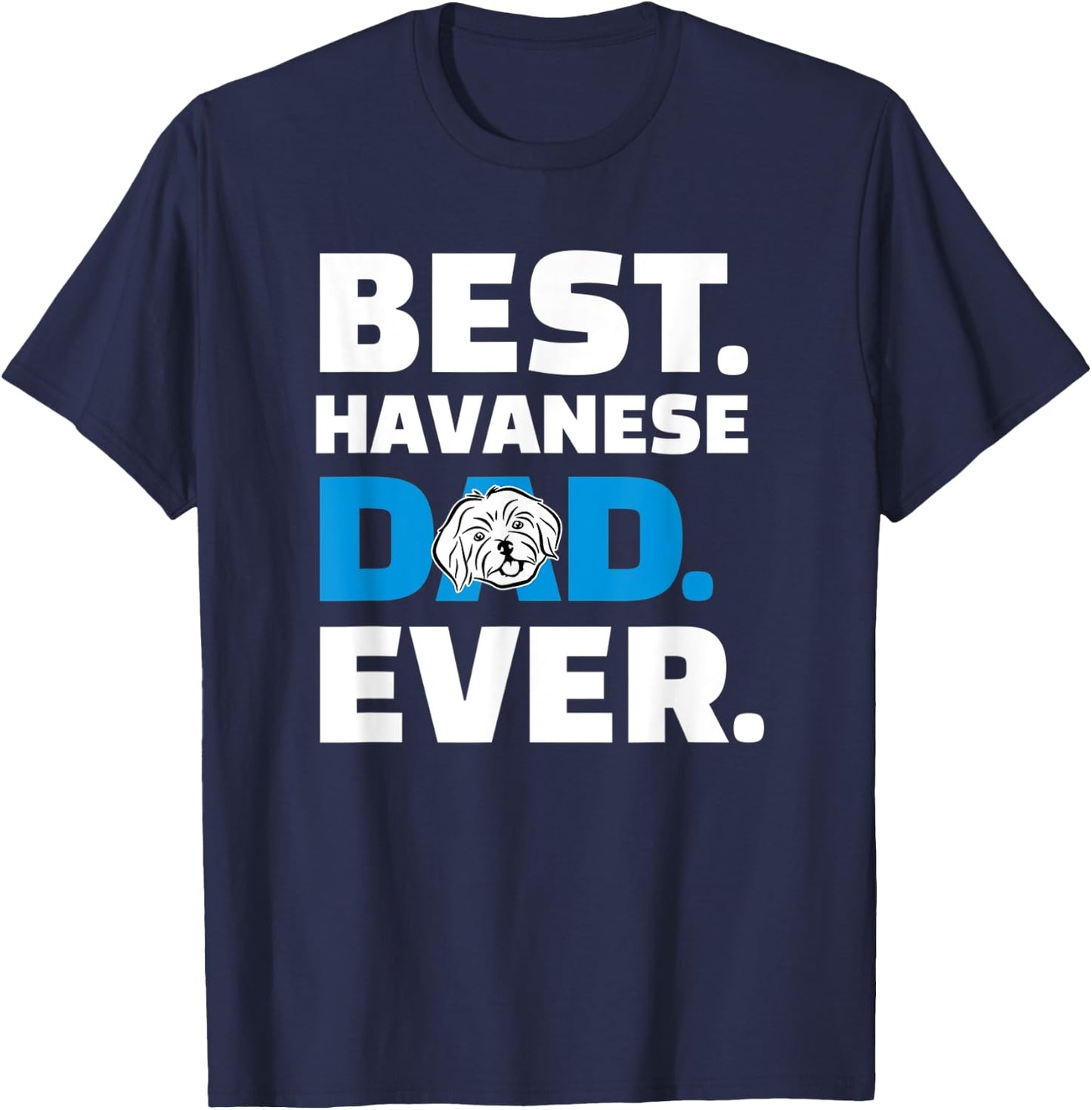 Havanese Dad T-Shirt - T-Shirt | Navy