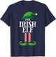 Irish Elf Matching Family Group Christmas Party Pyjamas T-Shirt - T-Shirt | Navy