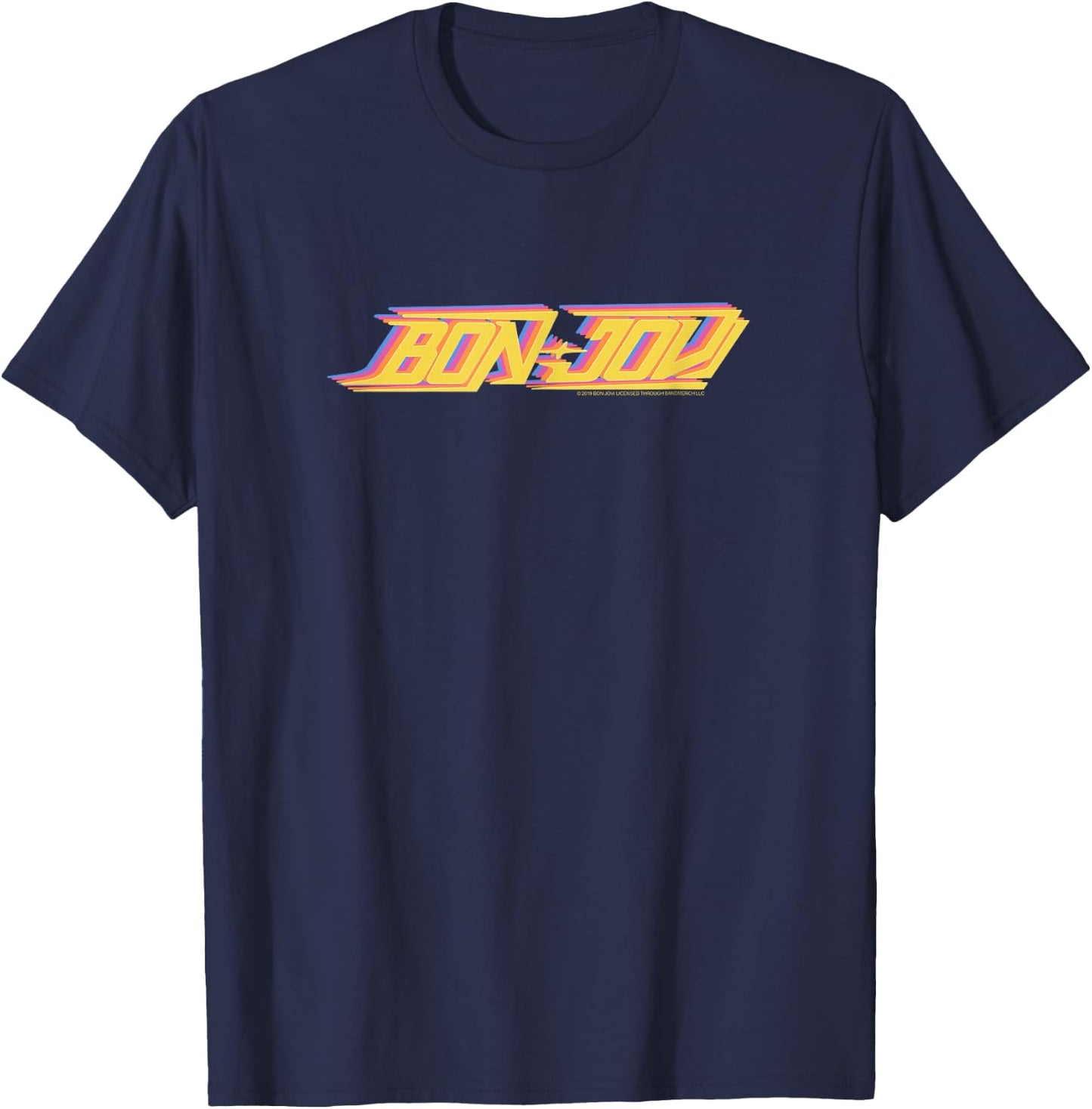Bon Jovi Color Step T-Shirt - T-Shirt | Navy