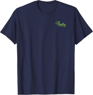 Rusty Salamander Vintage Shade Garden Hosta Graphic T-Shirt - T-Shirt | Navy