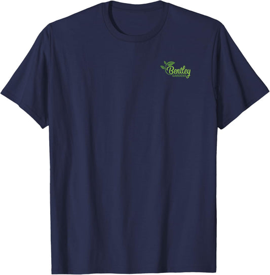 Rusty Salamander Vintage Shade Garden Hosta Graphic T-Shirt - T-Shirt | Navy