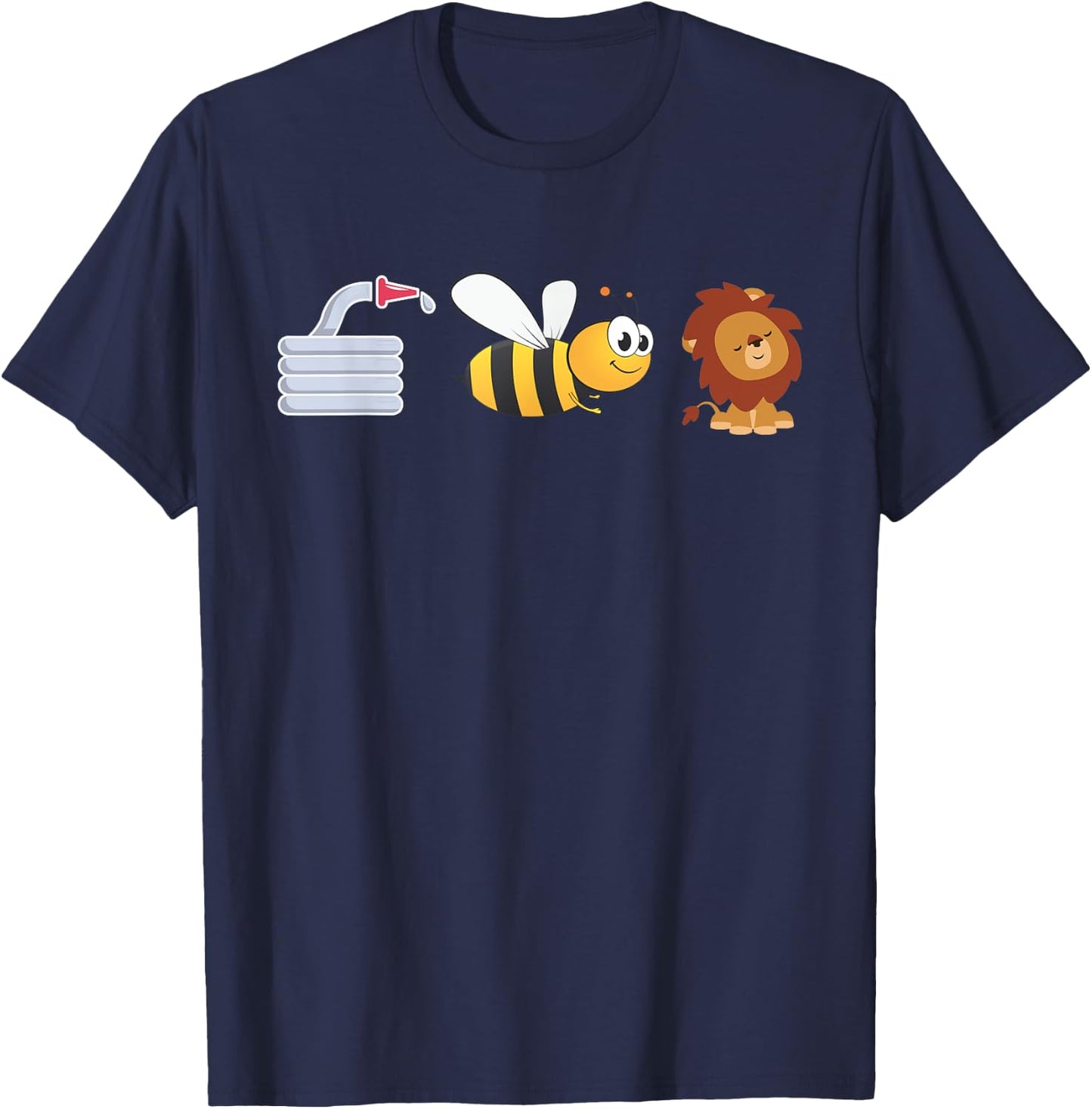 Hose Bee Lion I am a FireFighter shirt T-Shirt - T-Shirt | Navy