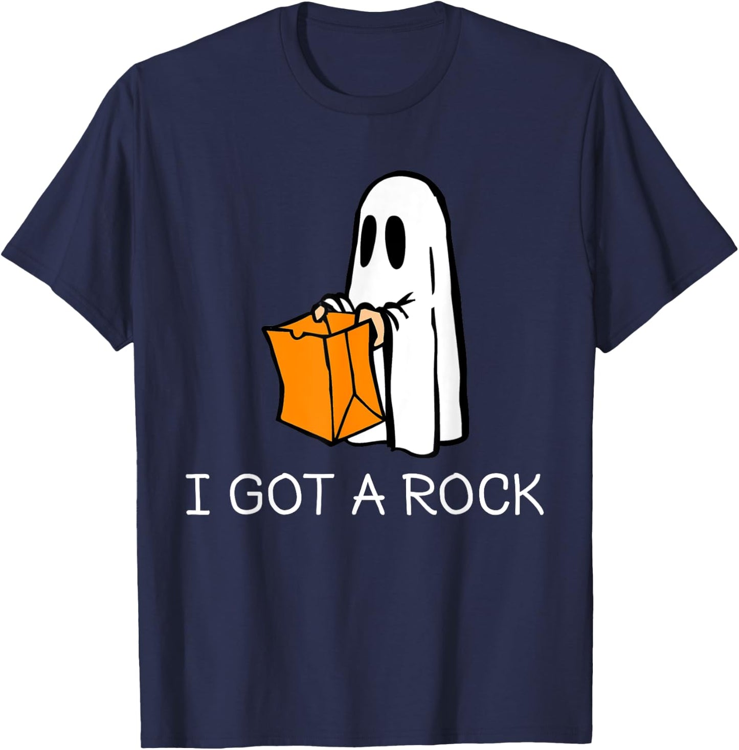 I Got A Rock Trick or Treat T-Shirt - T-Shirt | Navy