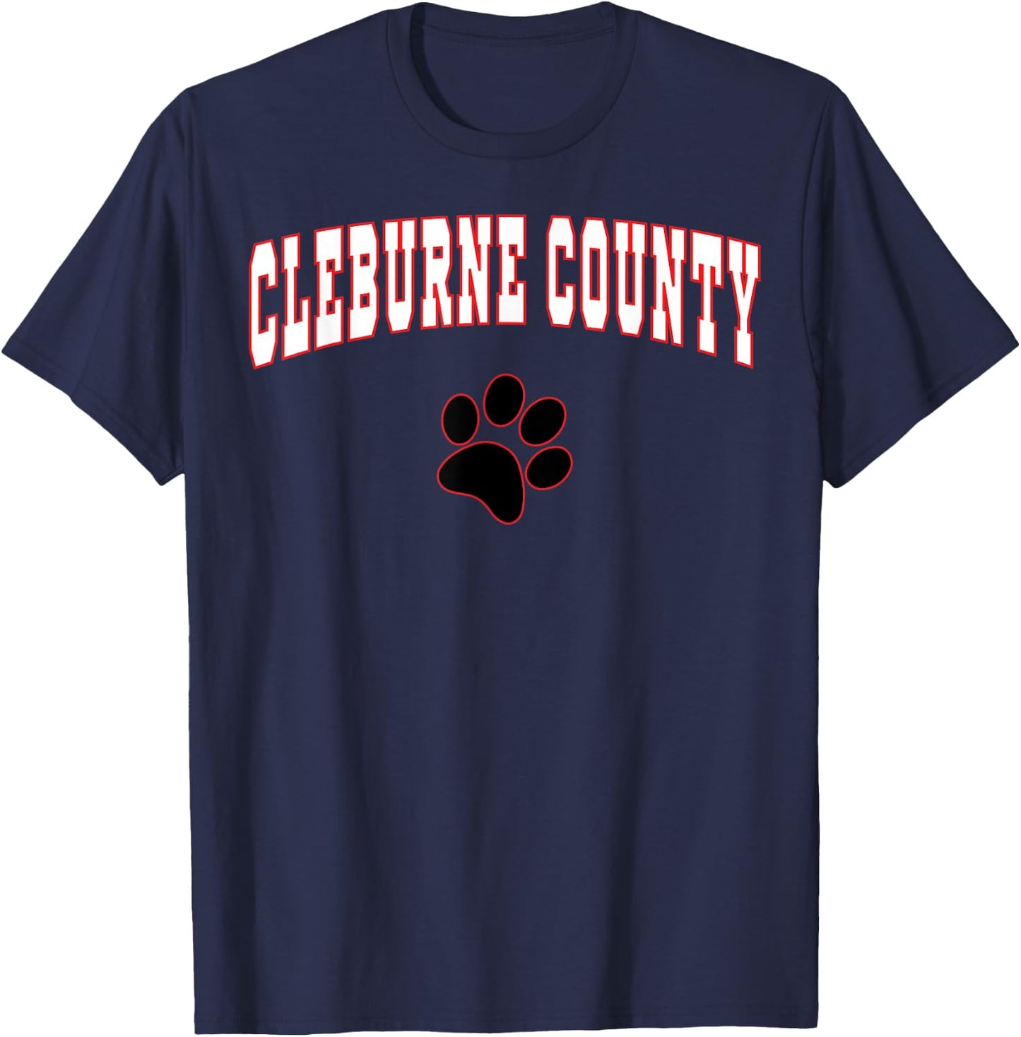 Cleburne County High School Tigers C2 T-Shirt - T-Shirt | Navy