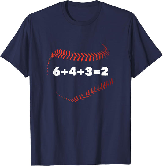 6432 Baseball Math T-Shirt - T-Shirt | Navy