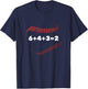 6432 Baseball Math T-Shirt - T-Shirt | Navy