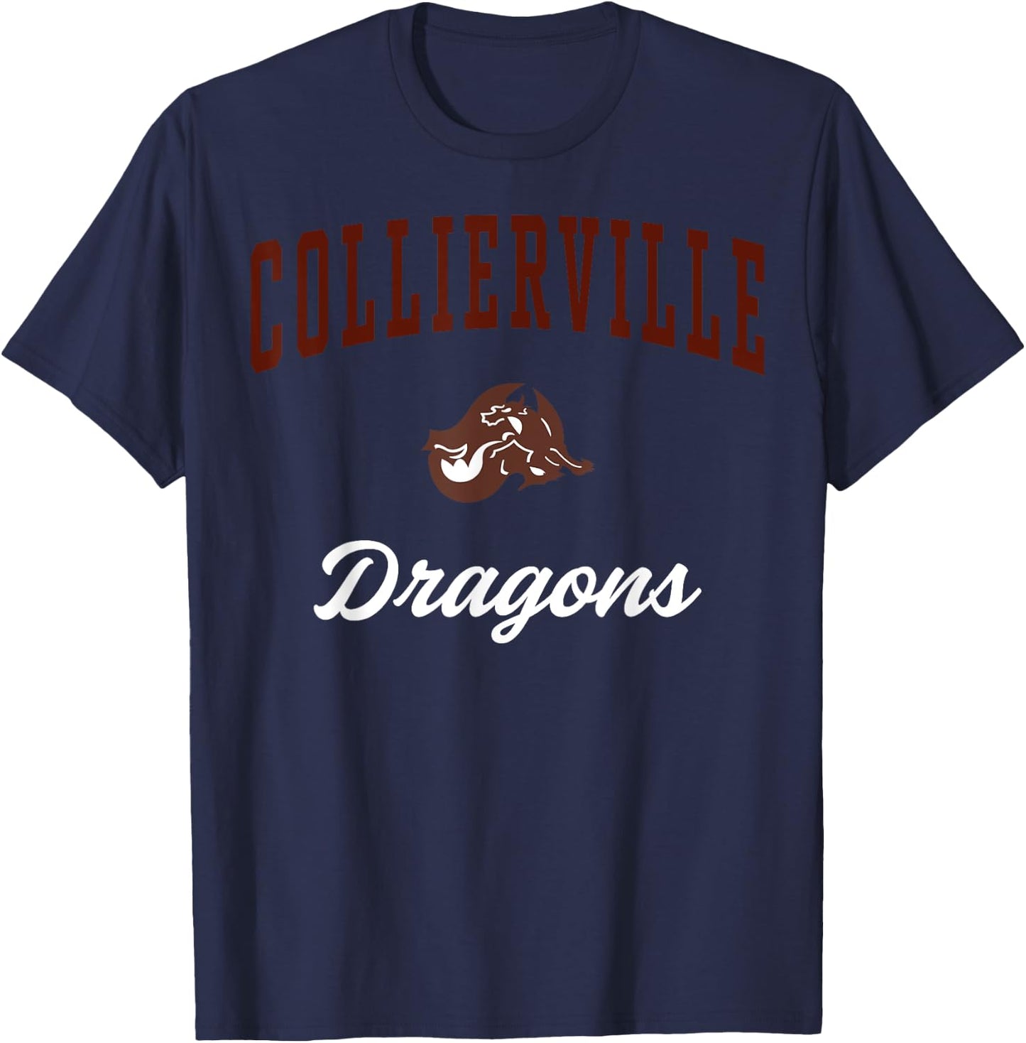Collierville High School Dragons C3 T-Shirt - T-Shirt | Navy