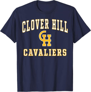 Clover Hill High School Cavaliers C1 T-Shirt - T-Shirt | Navy