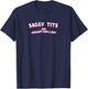 Saggy Tits Perky Boobs Feminist Natural Woman T-Shirt - T-Shirt | Navy
