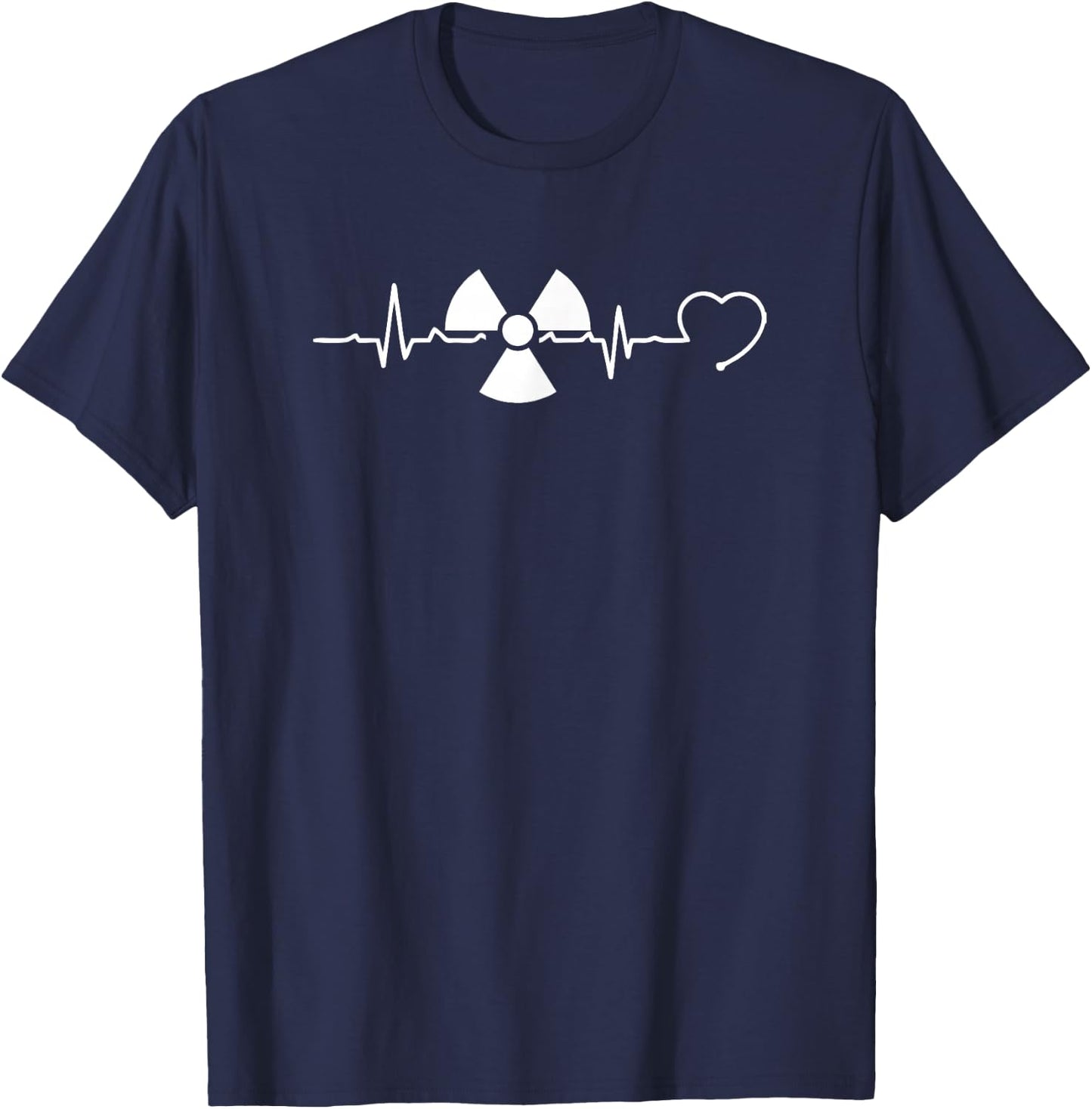 Radiology Heartbeat - Rad Tech Radiologist Xray Tech Gifts Small T-Shirt - T-Shirt | Navy