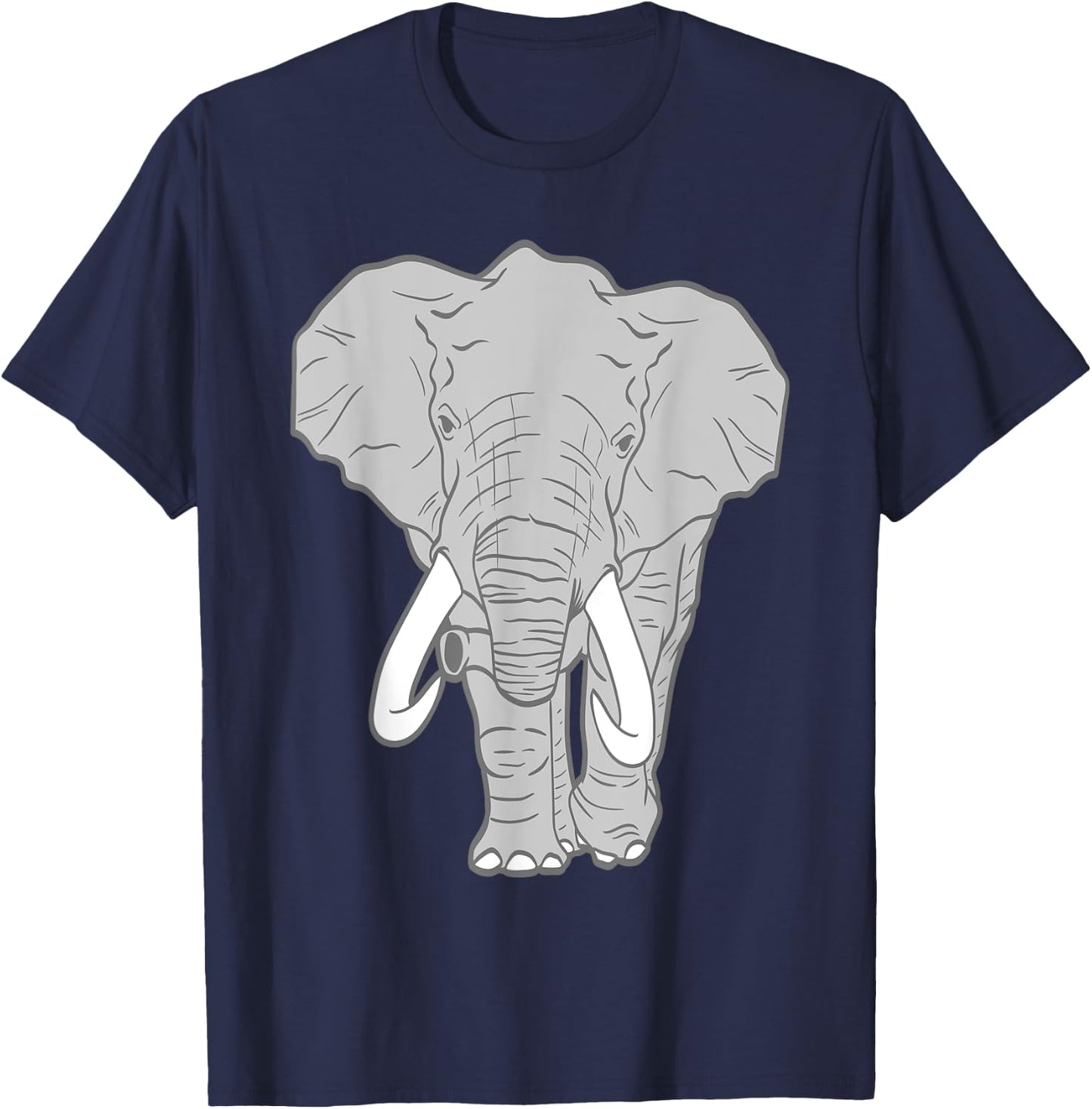 African Elephant Animal Lover Adult T-Shirt - T-Shirt | Navy