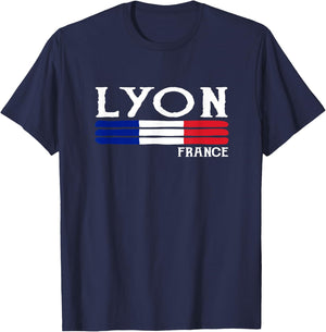 Lyon France T-Shirt - T-Shirt | Navy