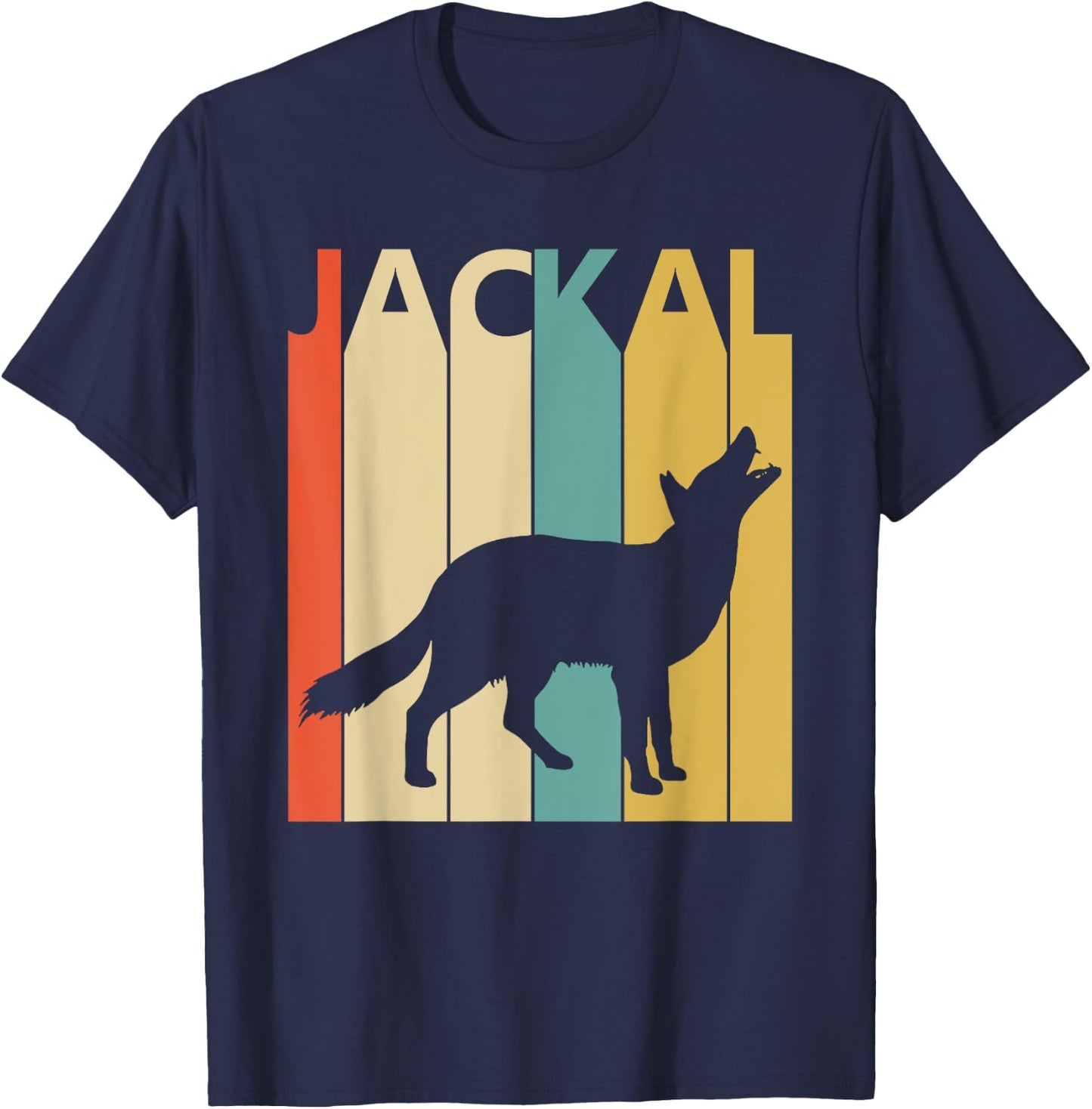 Spirit Animal Jackal Shirt - Vintage Jackal T-Shirt - T-Shirt | Navy
