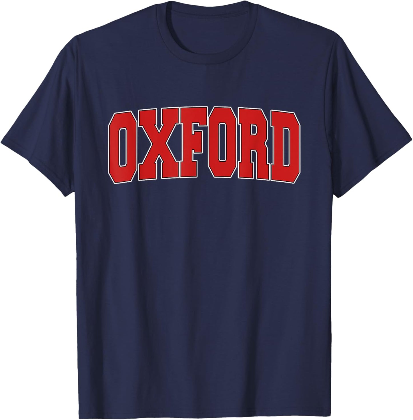 OXFORD UNITED KINGDOM Varsity Style Vintage Retro UK Sports T-Shirt - T-Shirt | Navy