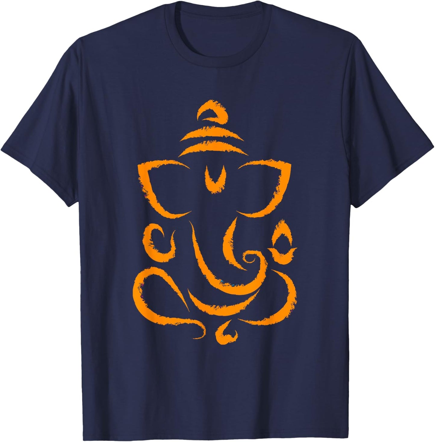 Yoga Hindu Indian Meditation Deepavali Diwali Rangoli Ganesh T-Shirt - T-Shirt | Navy
