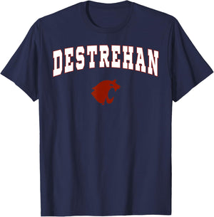 Destrehan High School Wildcats C2 T-Shirt - T-Shirt | Navy