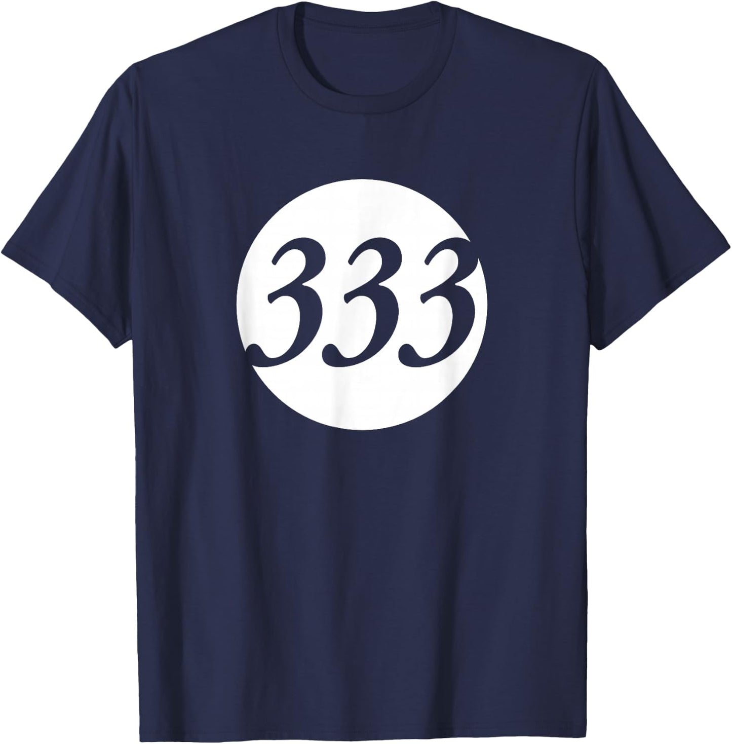 Number 333 T-Shirt - T-Shirt | Navy