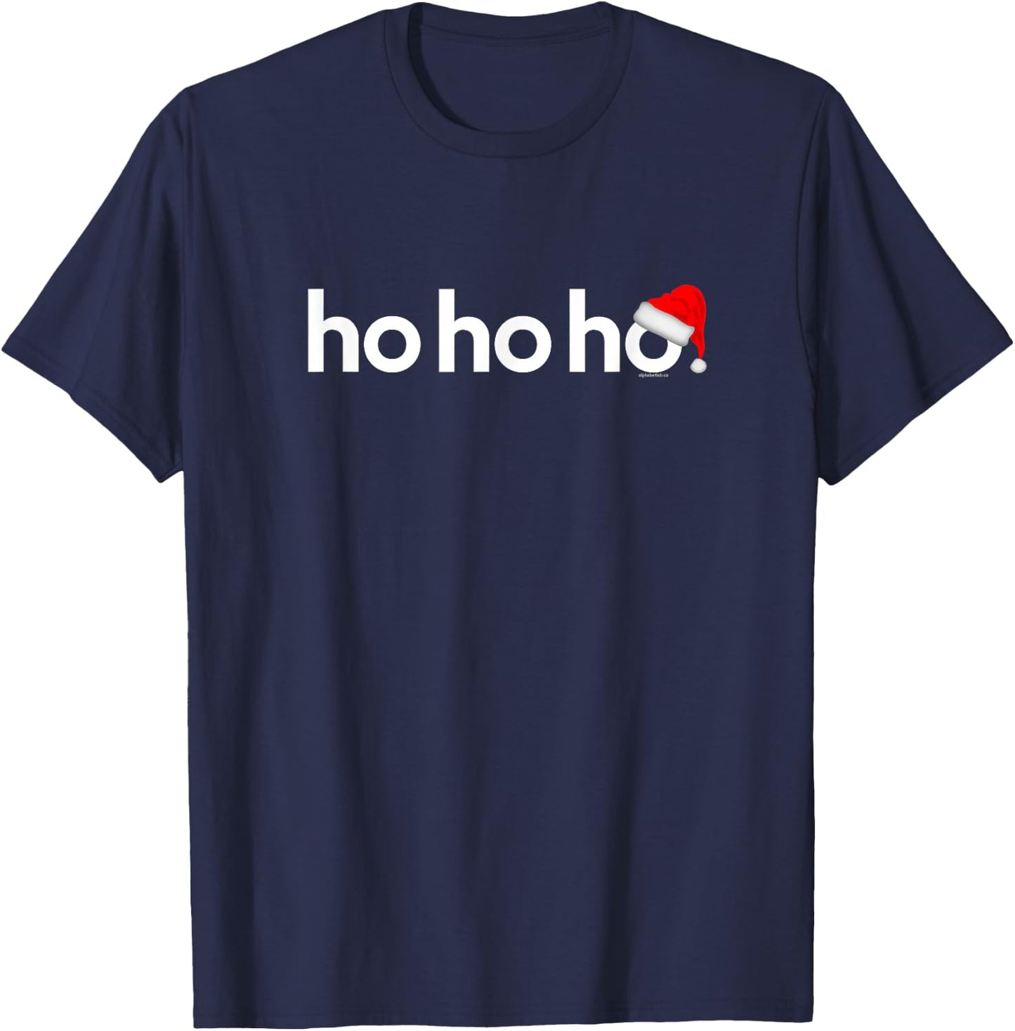 Christmas Shirts Women Kids Ho Ho Ho Xmas Shirt Idea T-Shirt - T-Shirt | Navy