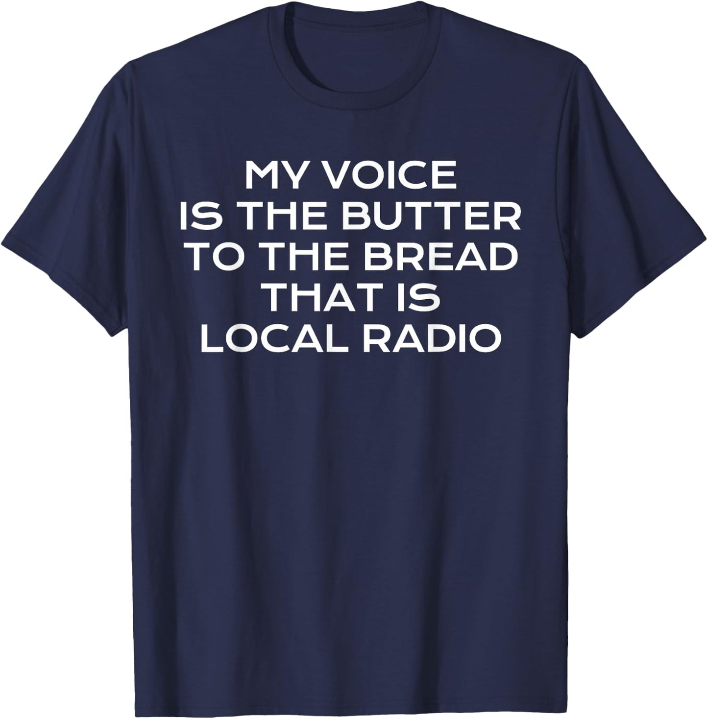 Radio Shirt DJ Podcast Host Funny Joke Podcaster Gift T-Shirt - T-Shirt | Navy