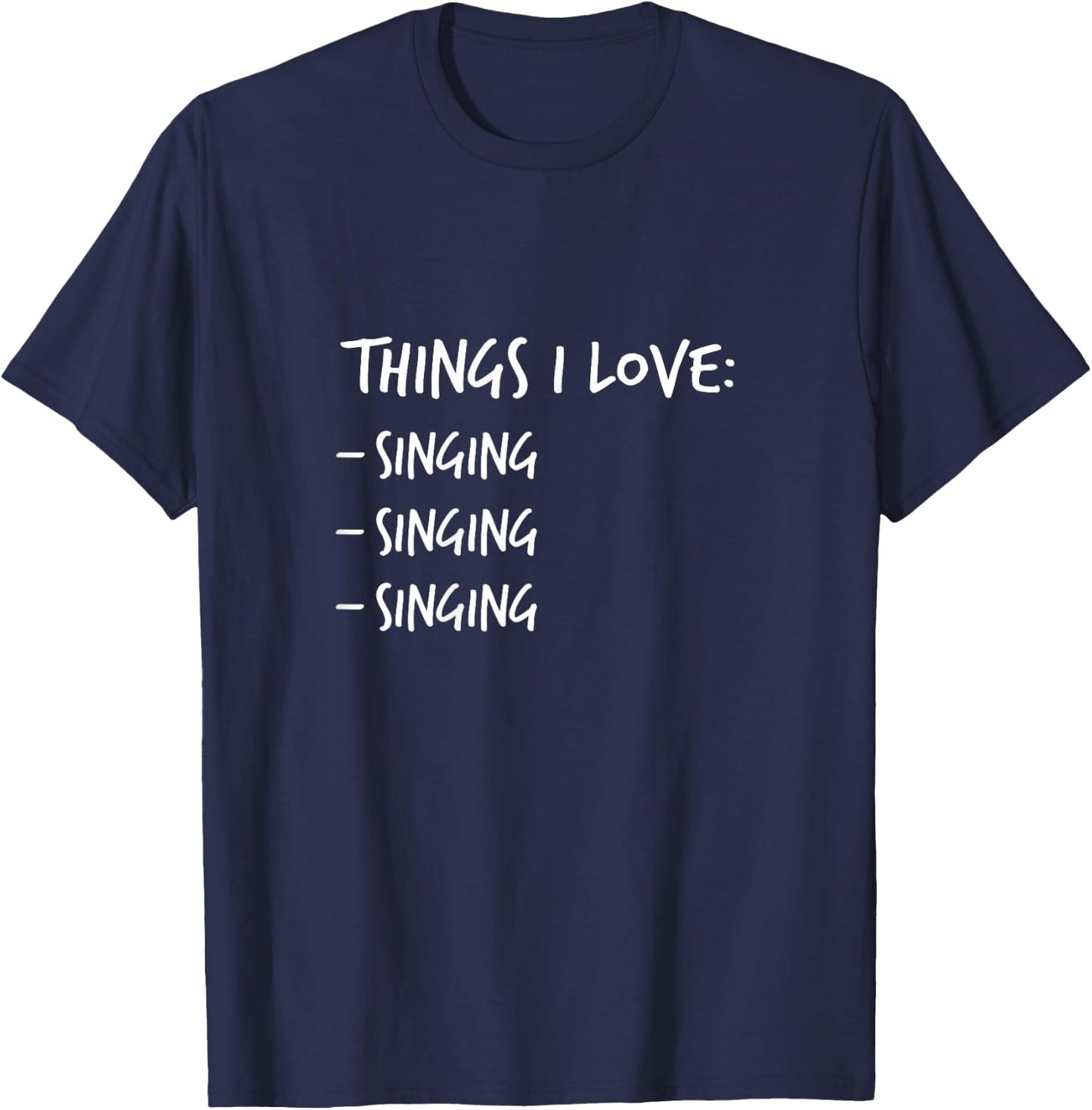 Funny Singing teen music lovers xmas T-Shirt - T-Shirt | Navy