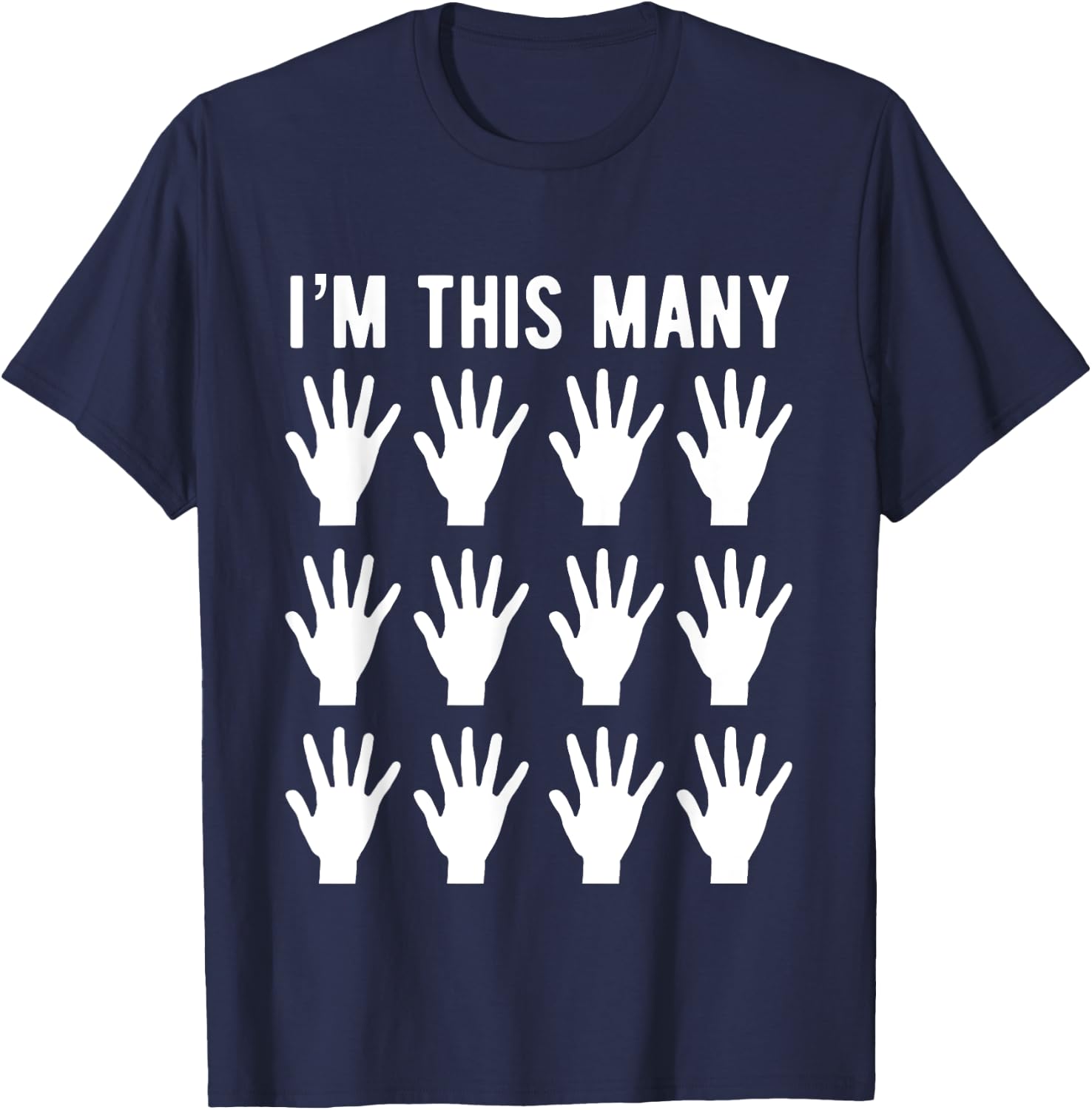 Funny 60th Birthday | Gift 60 Year Old | This Many T-Shirt - T-Shirt | Navy