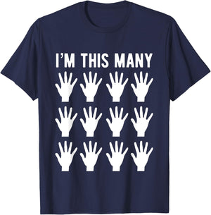 Funny 60th Birthday | Gift 60 Year Old | This Many T-Shirt - T-Shirt | Navy