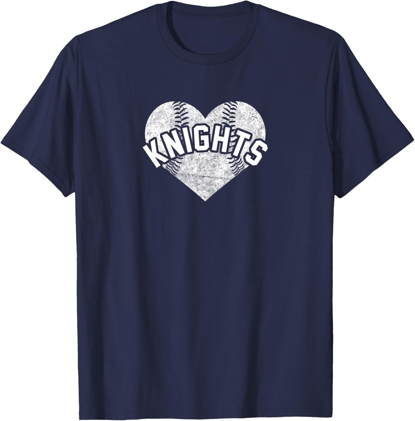 Knights Baseball Softball Shirt High School Team Mascot Mom T-Shirt - T-Shirt | Navy
